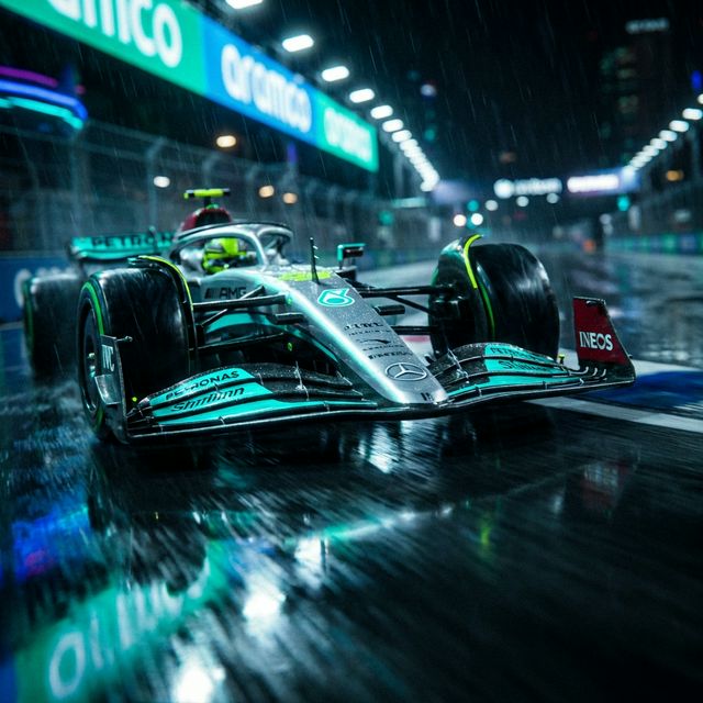 F1 Car Speeding